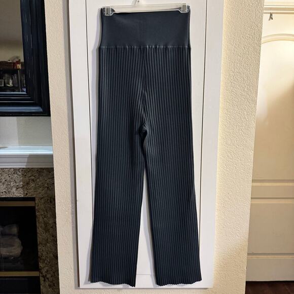 M.M. Lafleur The Finley Stretch Pant Ribbed Jardigan Knit GRAY Elastic Large - Picture 7 of 11